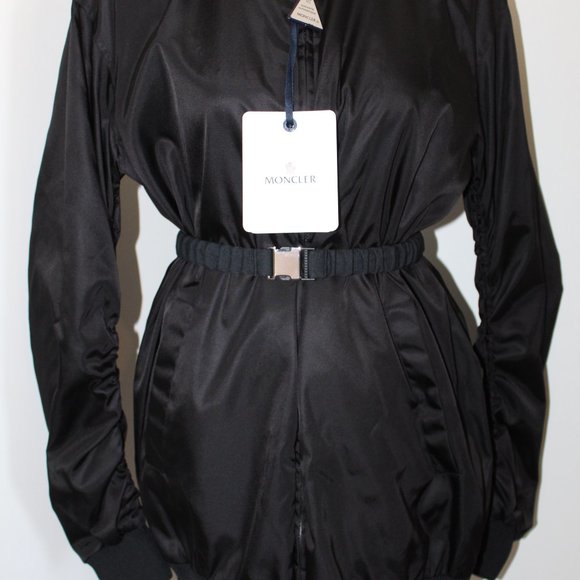 NWT Moncler Ruched Aldebaran Giubbotto Jacket Raincoat Bomber Coat TG 1 US S M - Picture 3 of 14